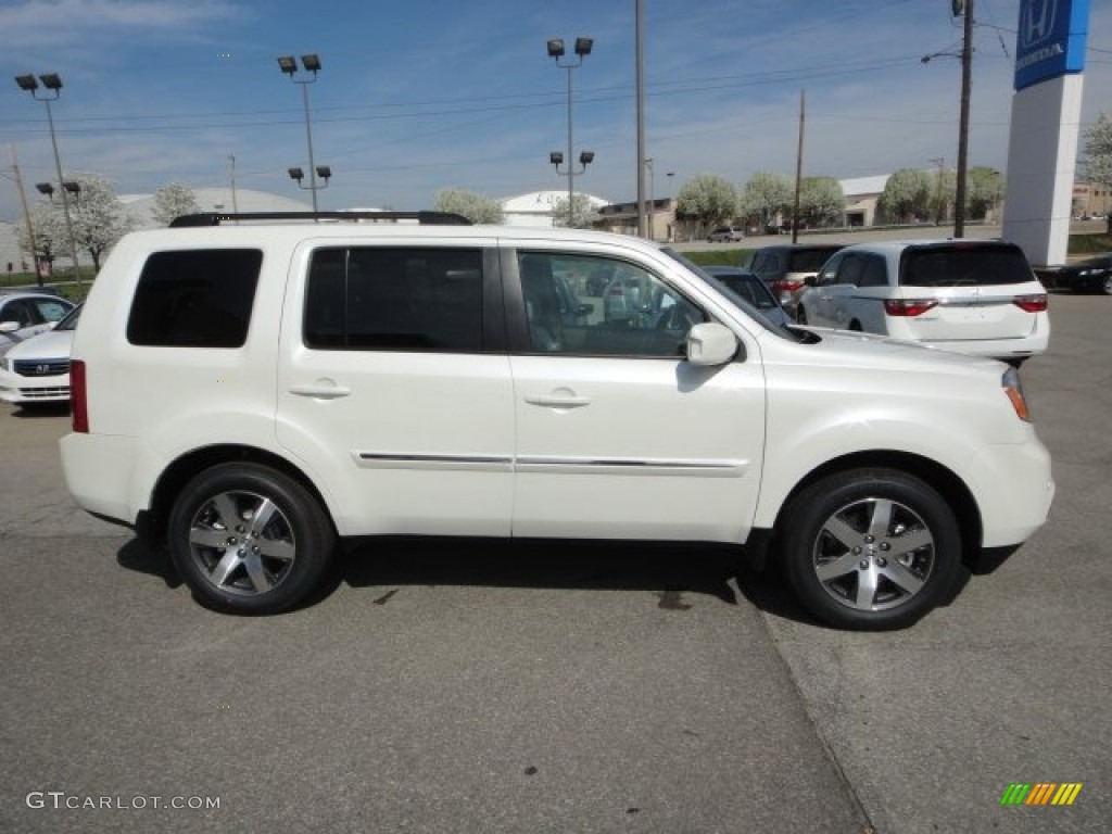 White Diamond Pearl 2012 Honda Pilot Touring 4WD Exterior Photo #62823982