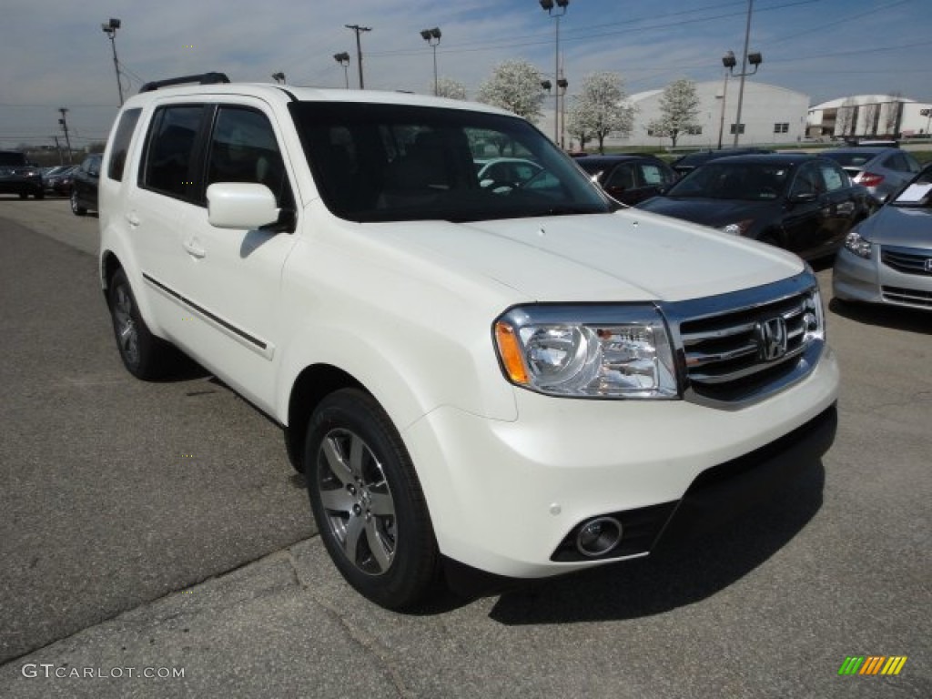 White Diamond Pearl 2012 Honda Pilot Touring 4WD Exterior Photo #62823991