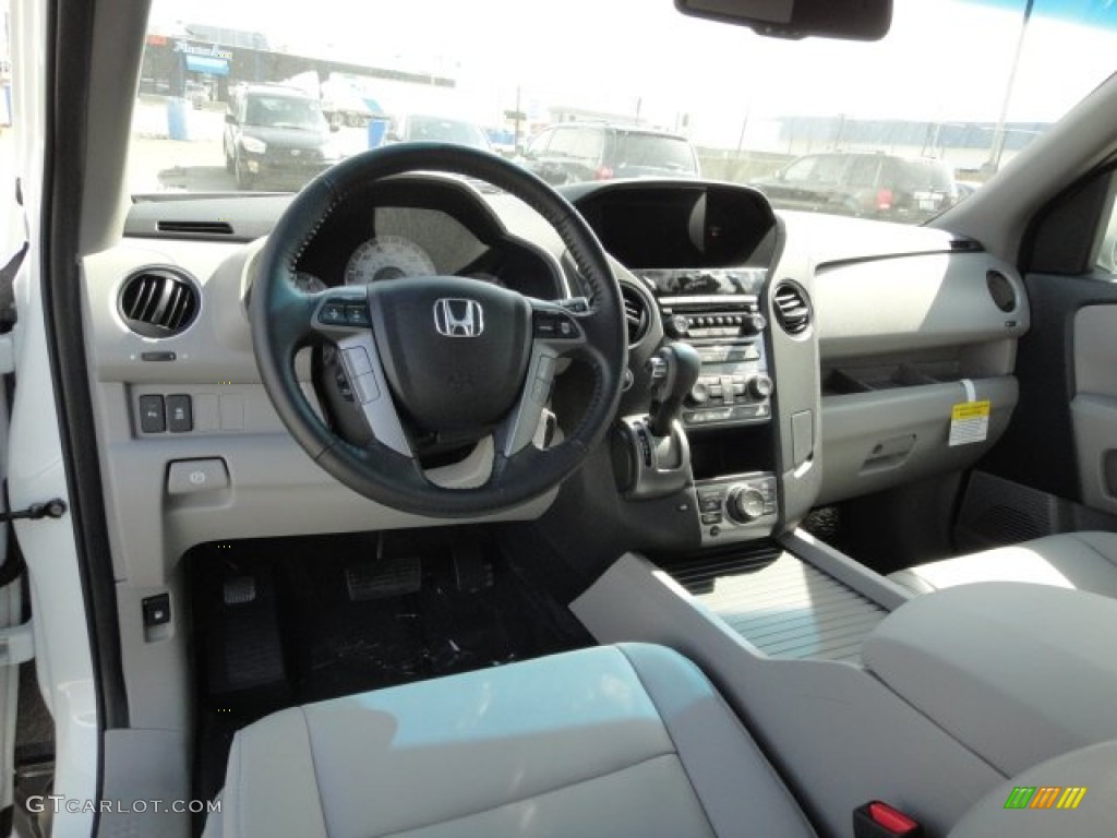 2012 Honda Pilot Touring 4WD Gray Dashboard Photo #62824048