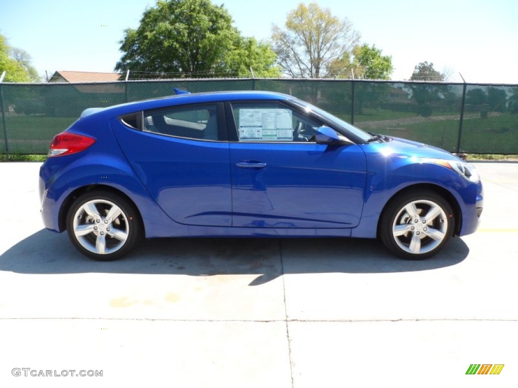 2012 Veloster  - Marathon Blue / Gray photo #2