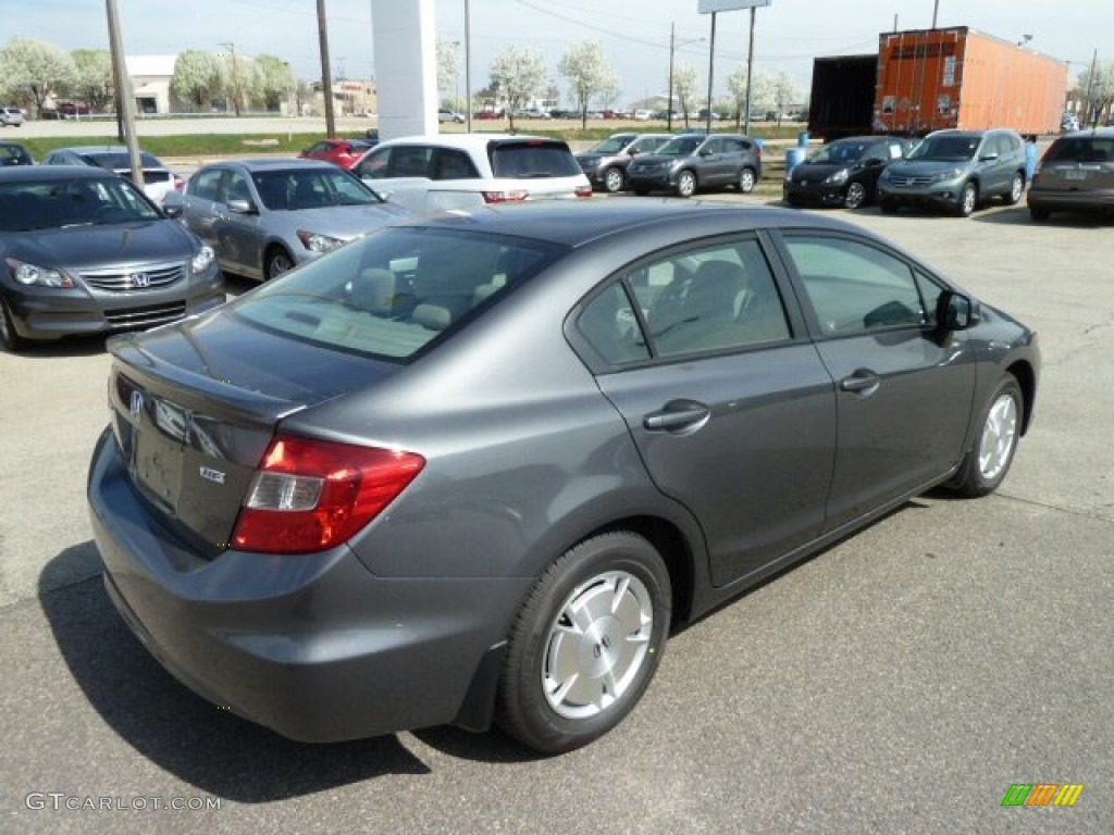 Polished Metal Metallic 2012 Honda Civic HF Sedan Exterior Photo #62824146