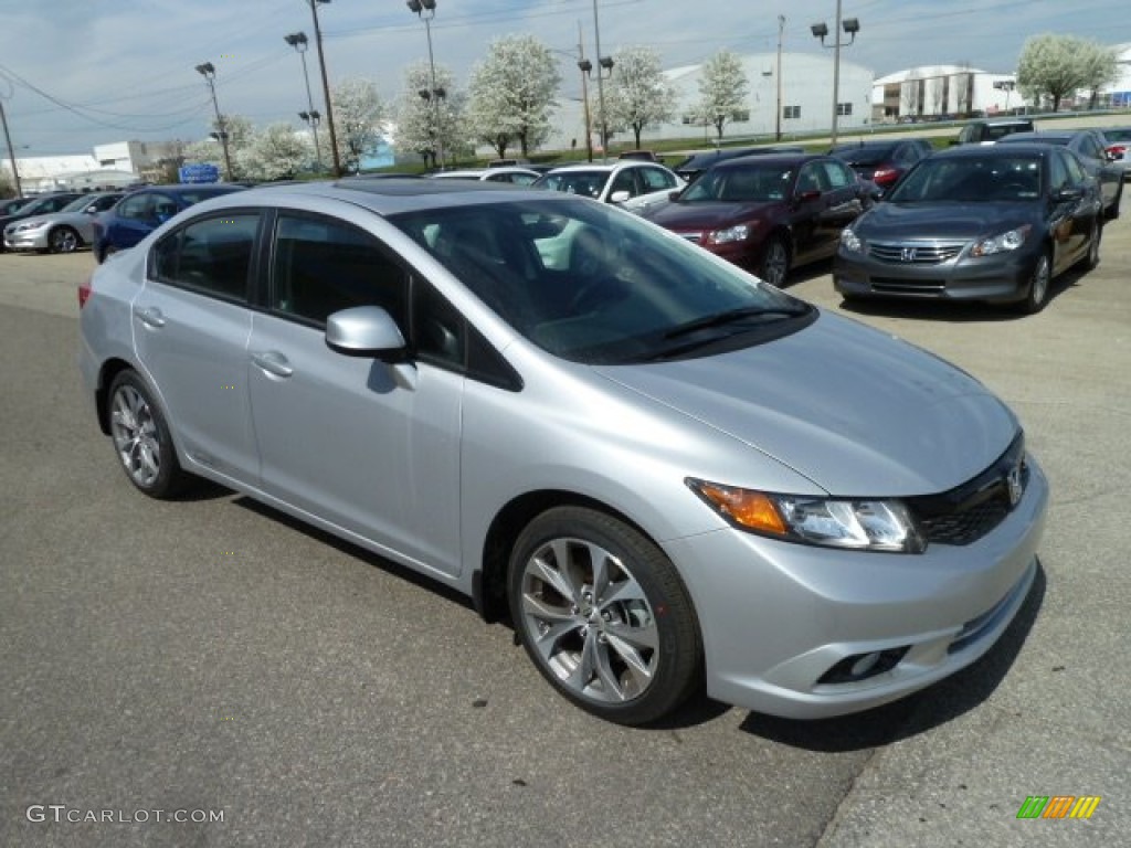 Alabaster Silver Metallic 2012 Honda Civic Si Sedan Exterior Photo #62824331