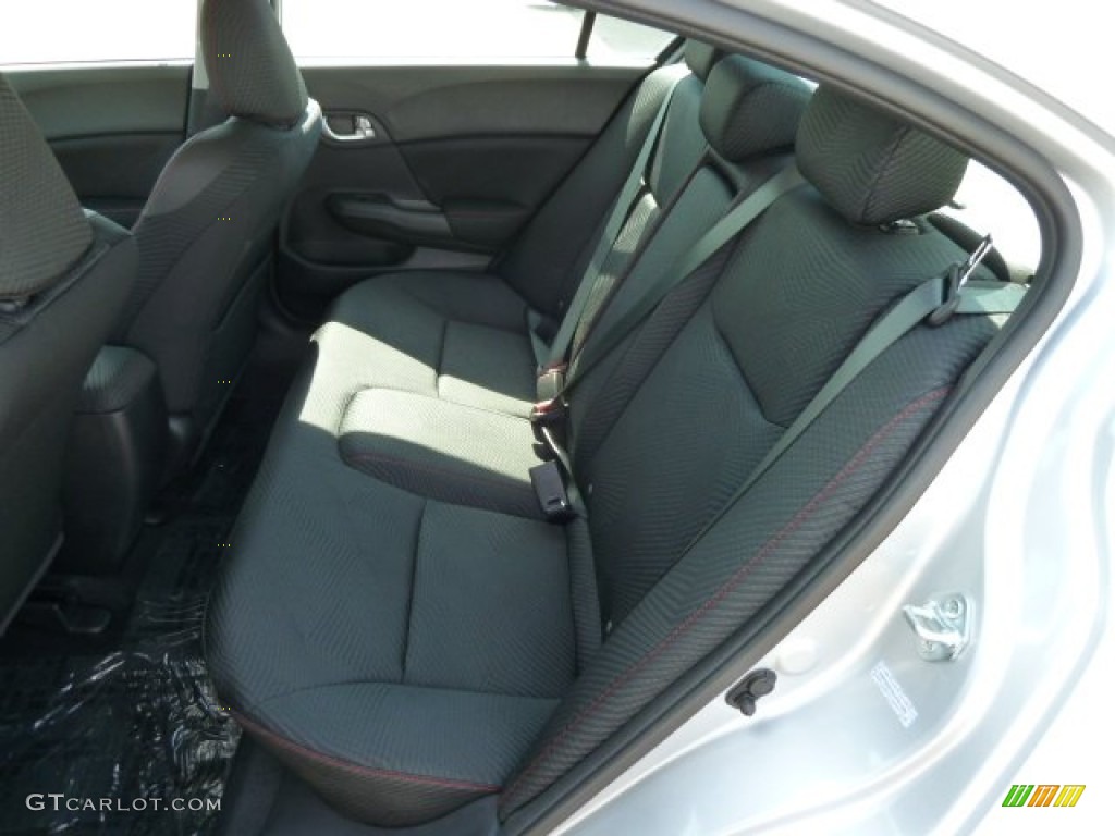 2012 Honda Civic Si Sedan Rear Seat Photo #62824366