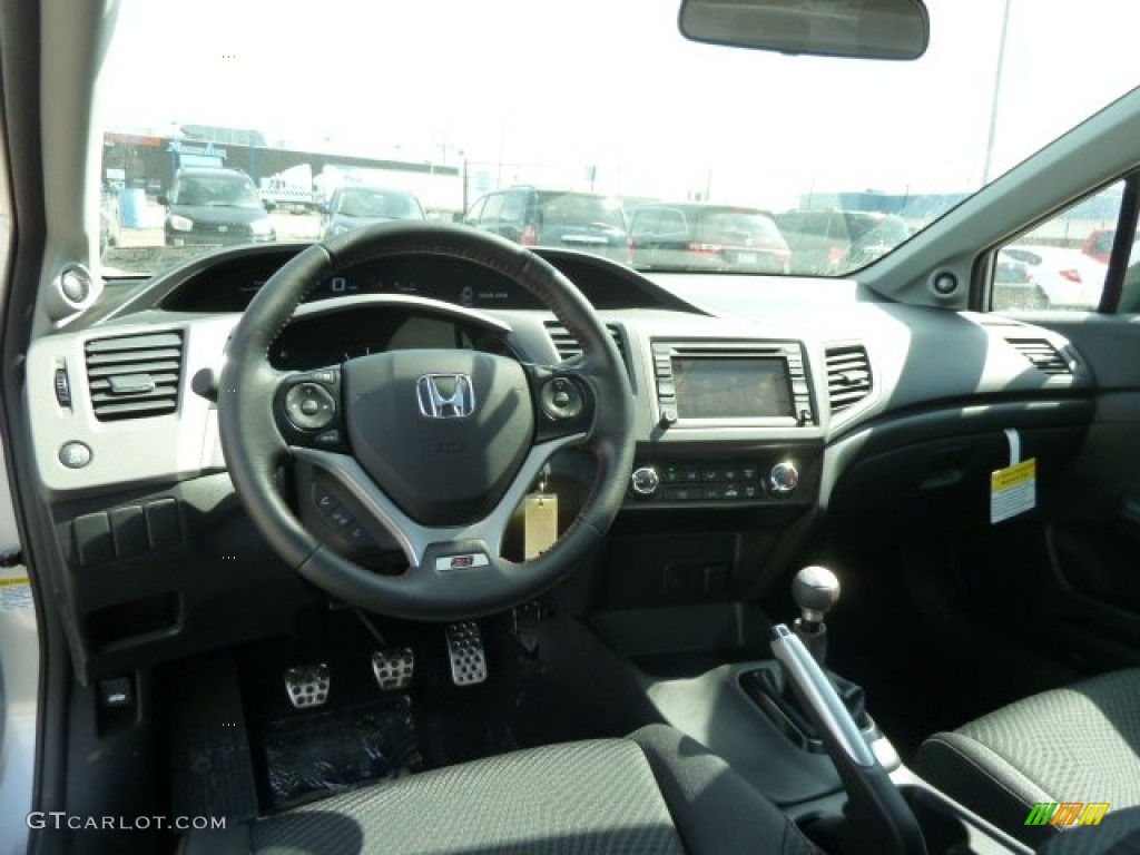 2012 Honda Civic Si Sedan Black Dashboard Photo #62824375
