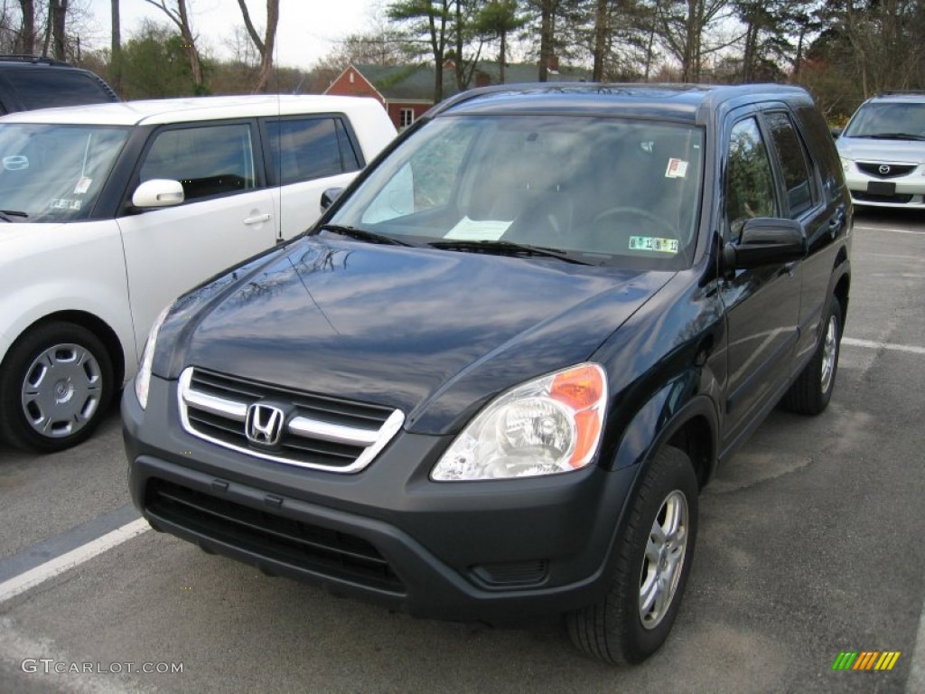 2002 CR-V EX 4WD - Nighthawk Black Pearl / Black photo #2