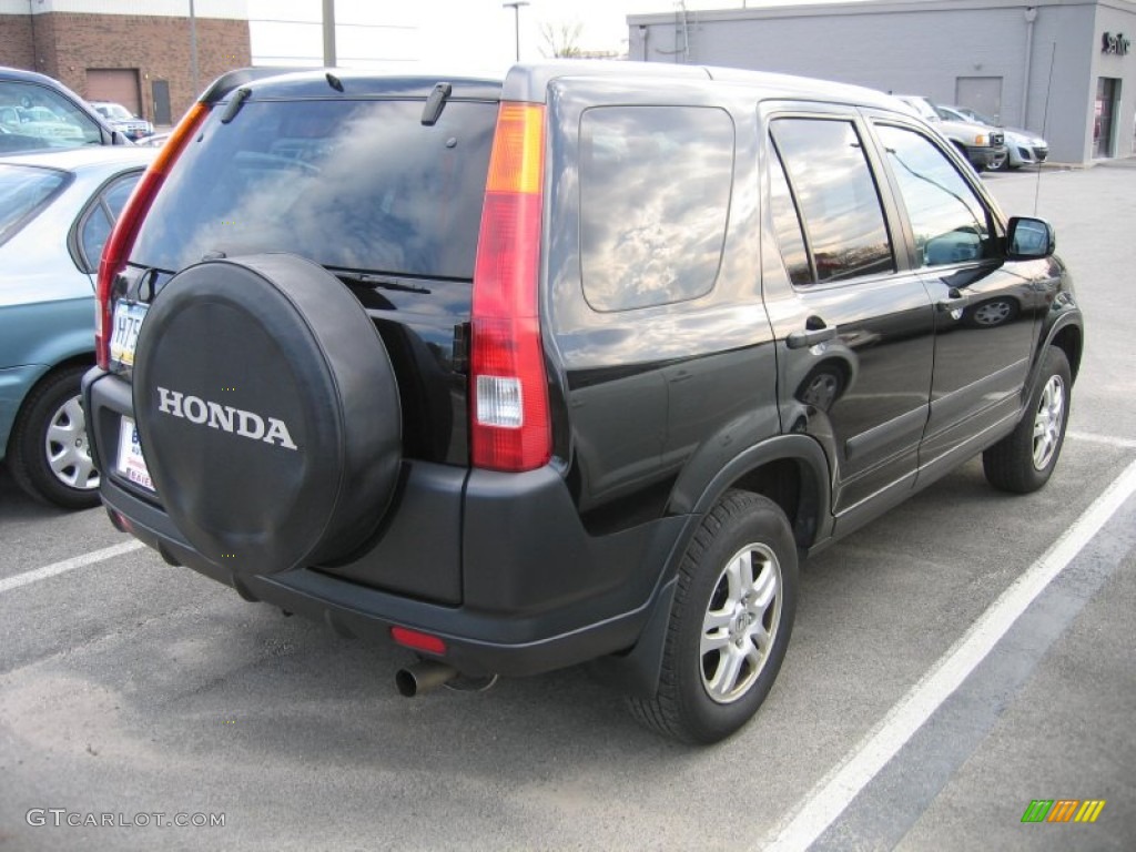 2002 CR-V EX 4WD - Nighthawk Black Pearl / Black photo #3