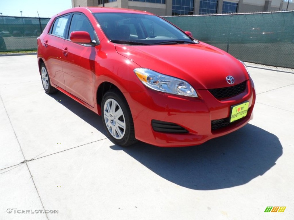 Radiant Red Toyota Matrix