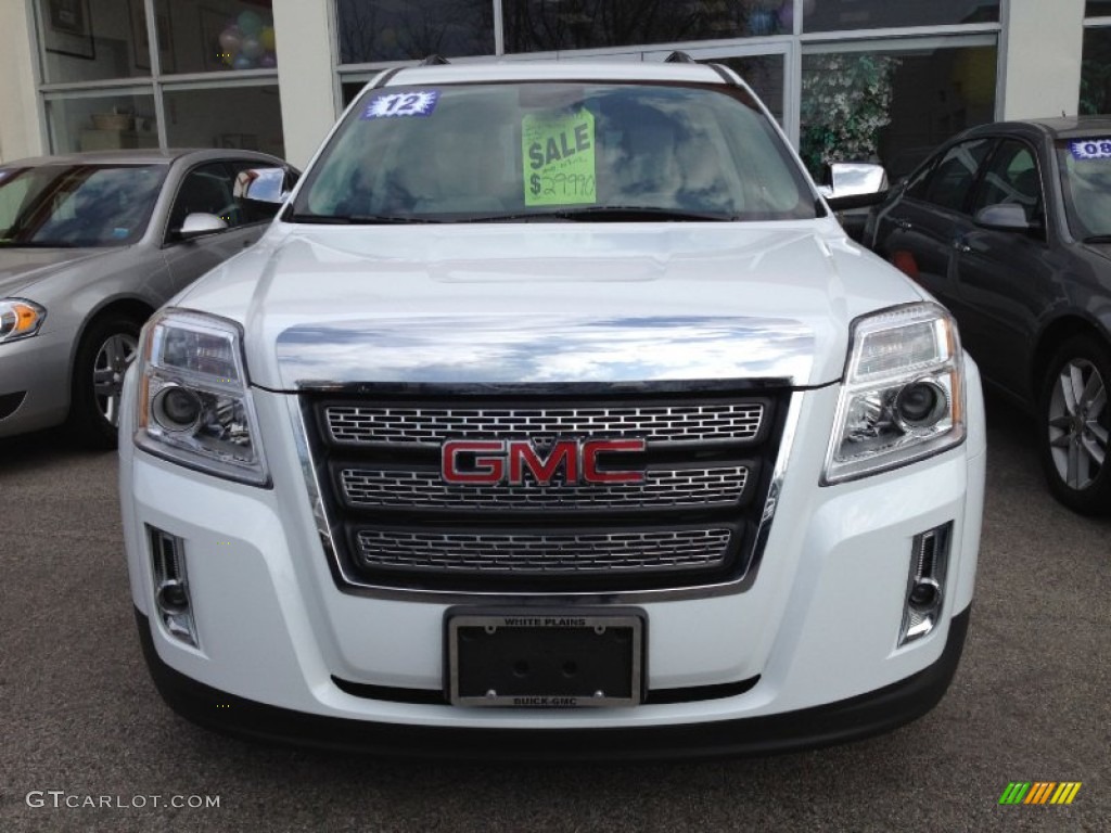 2012 Terrain SLT AWD - Olympic White / Light Titanium photo #2