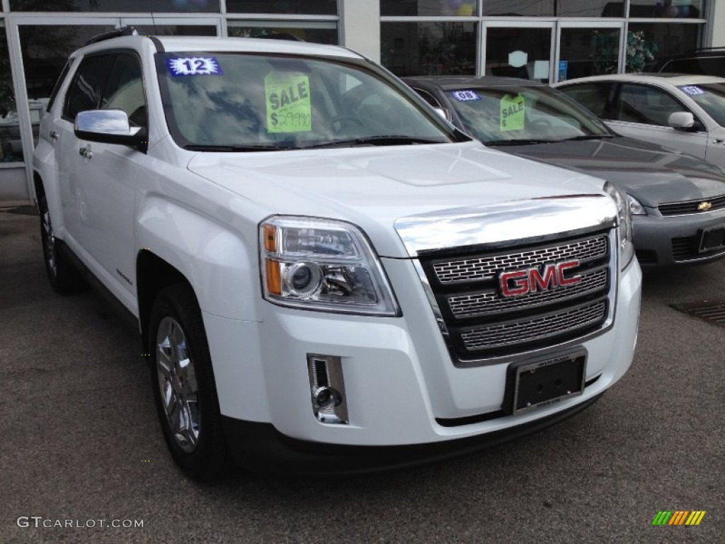 2012 Terrain SLT AWD - Olympic White / Light Titanium photo #3