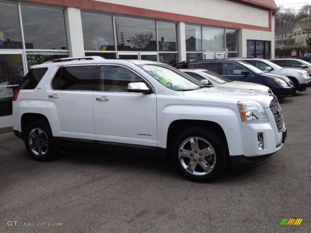 2012 Terrain SLT AWD - Olympic White / Light Titanium photo #4