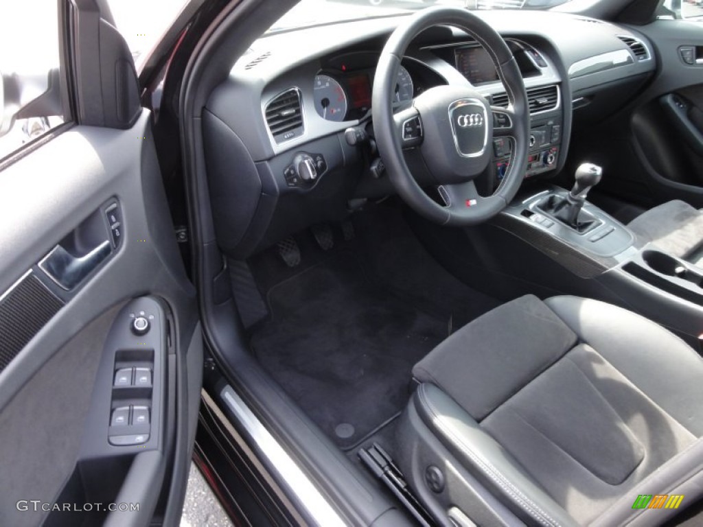 Black Interior 2010 Audi S4 3.0 quattro Sedan Photo #62828287