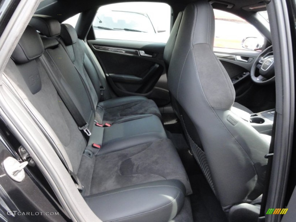 Black Interior 2010 Audi S4 3.0 quattro Sedan Photo #62828347