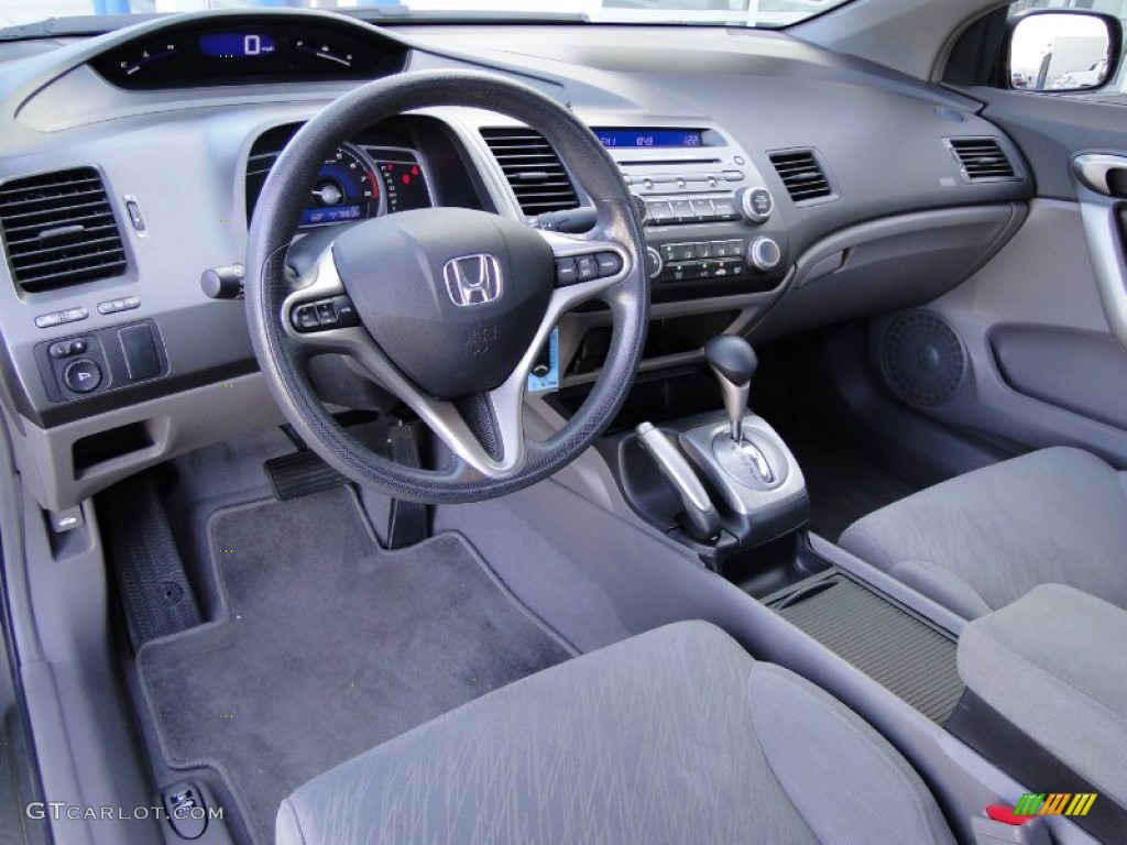 Gray Interior 2008 Honda Civic EX Coupe Photo #62829391