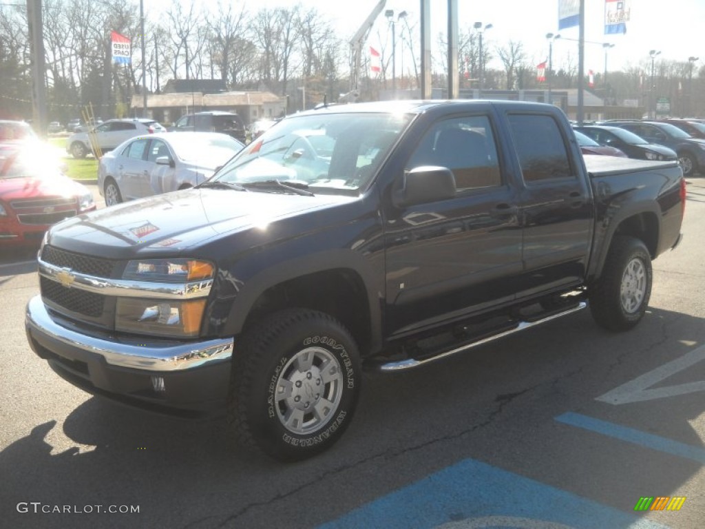 2008 Colorado LT Crew Cab 4x4 - Imperial Blue Metallic / Ebony photo #8