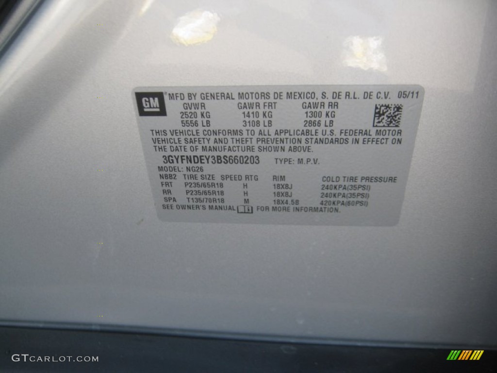 2011 SRX 4 V6 AWD - Radiant Silver Metallic / Titanium/Ebony photo #25