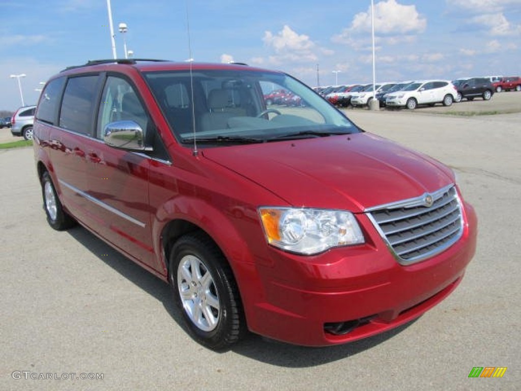 Inferno Red Crystal Pearl 2009 Chrysler Town & Country Touring Exterior Photo #62831020