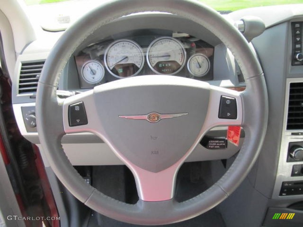 2009 Chrysler Town & Country Touring Medium Pebble Beige/Cream Steering Wheel Photo #62831086