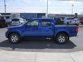 2012 Metallic Blue Nissan Frontier SV Crew Cab 4x4  photo #4