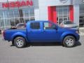 2012 Metallic Blue Nissan Frontier SV Crew Cab 4x4  photo #8