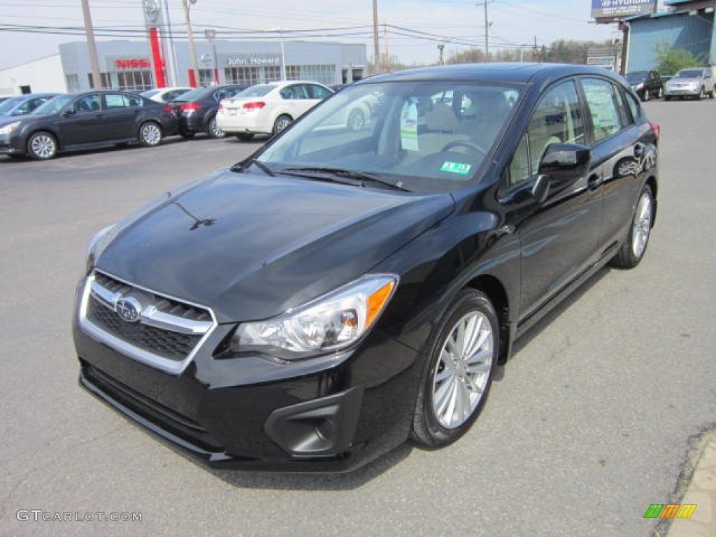 Obsidian Black Pearl 2012 Subaru Impreza 2.0i Premium 5 Door Exterior Photo #62834248