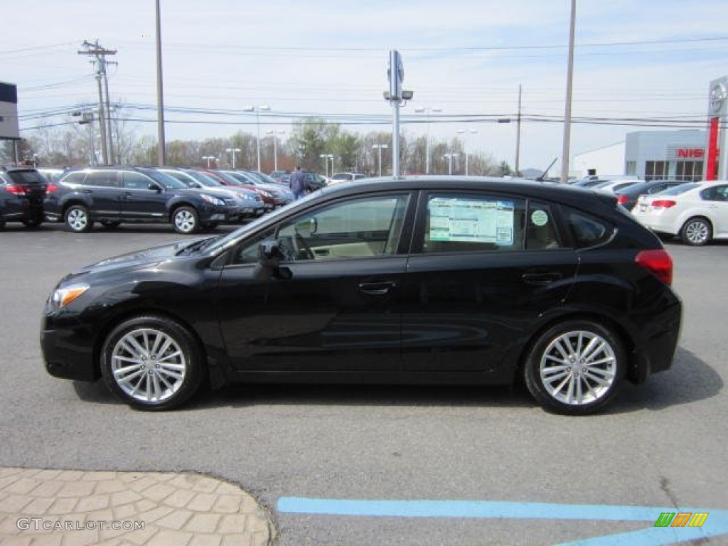 Obsidian Black Pearl 2012 Subaru Impreza 2.0i Premium 5 Door Exterior Photo #62834251