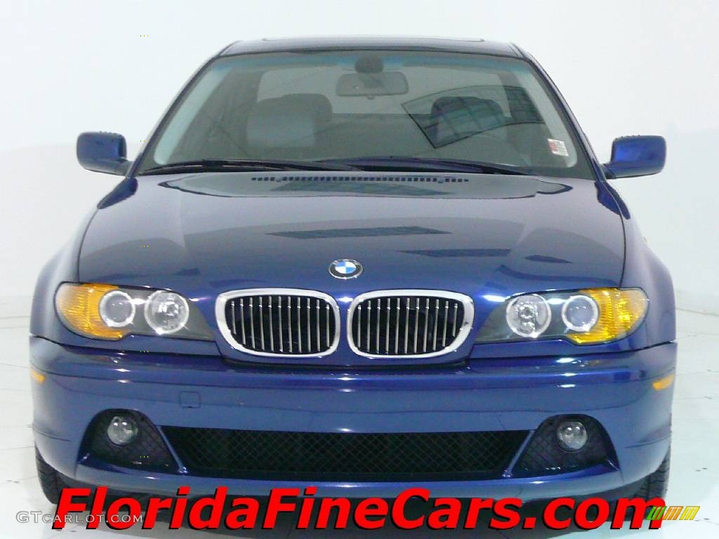 2004 3 Series 325i Coupe - Mystic Blue Metallic / Grey photo #5