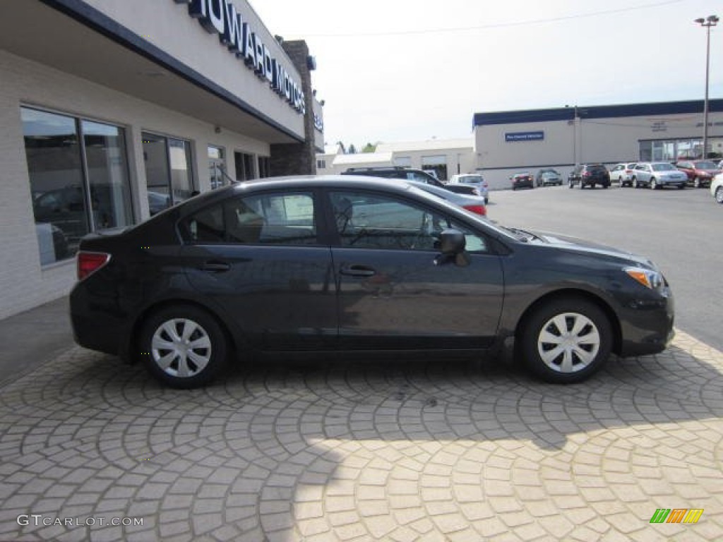 2012 Impreza 2.0i 4 Door - Dark Gray Metallic / Black photo #8