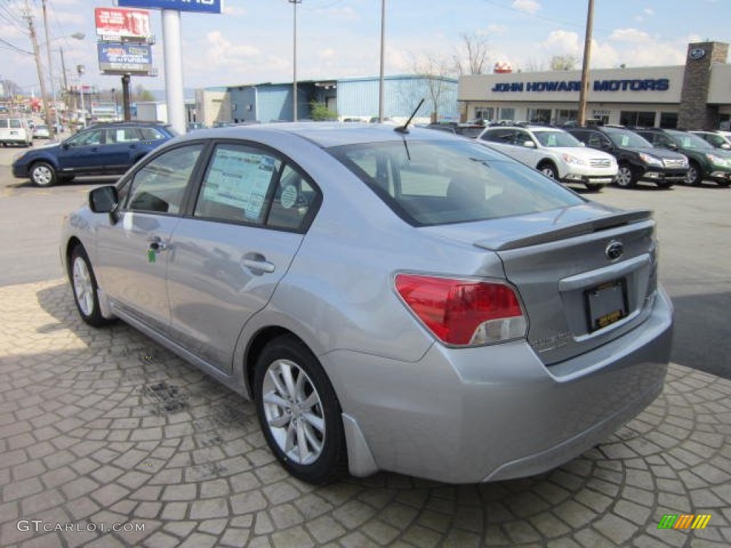 2012 Impreza 2.0i Premium 4 Door - Ice Silver Metallic / Black photo #5