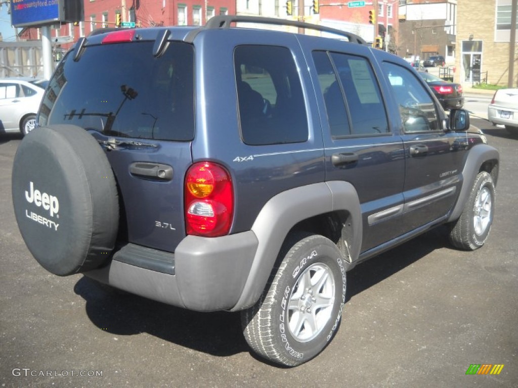 2002 Liberty Sport 4x4 - Steel Blue Pearlcoat / Dark Slate Gray photo #2
