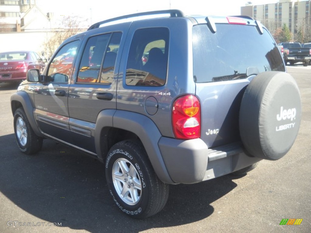 2002 Liberty Sport 4x4 - Steel Blue Pearlcoat / Dark Slate Gray photo #4