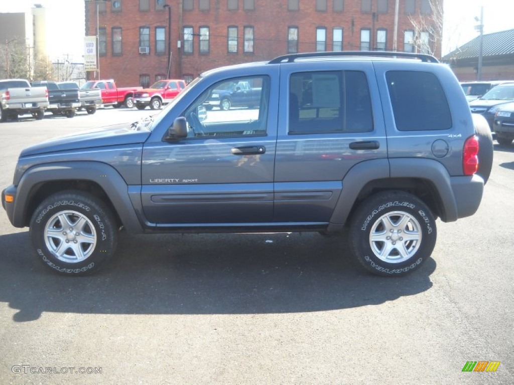 2002 Liberty Sport 4x4 - Steel Blue Pearlcoat / Dark Slate Gray photo #5