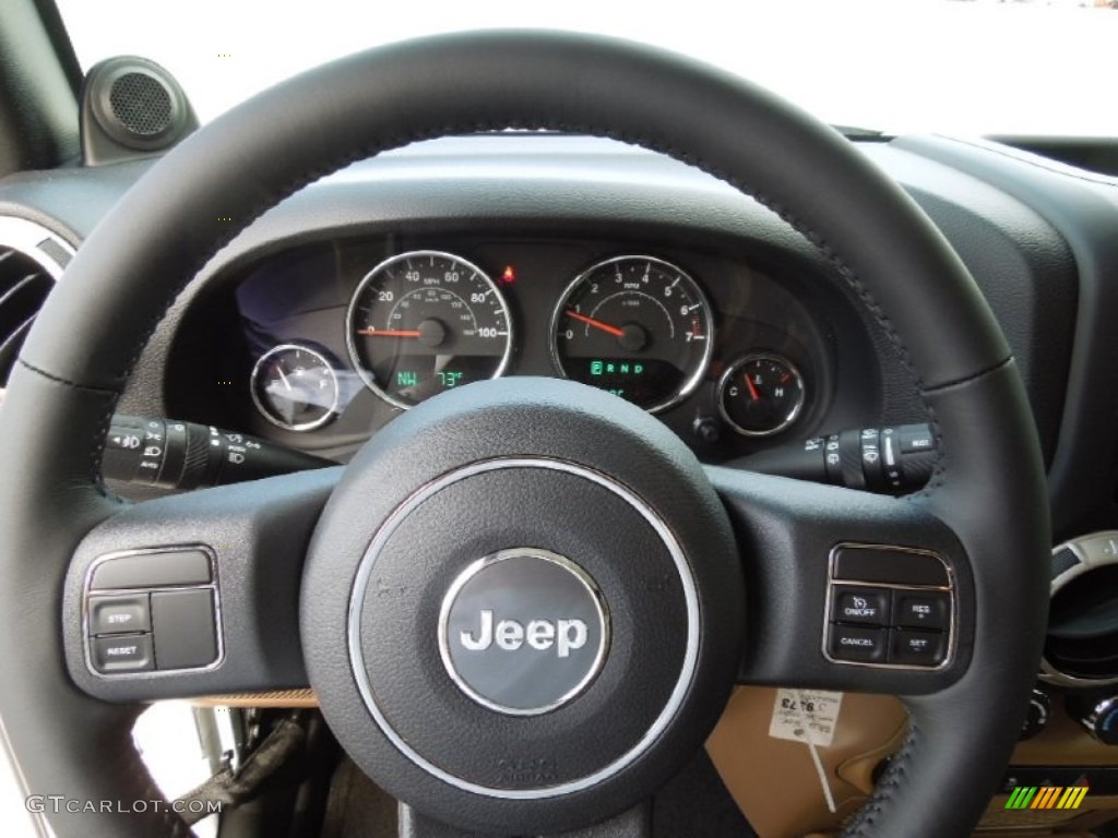 2012 Jeep Wrangler Unlimited Sahara 4x4 Steering Wheel Photos