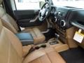 2012 Jeep Wrangler Unlimited Black/Dark Saddle Interior Interior Photo