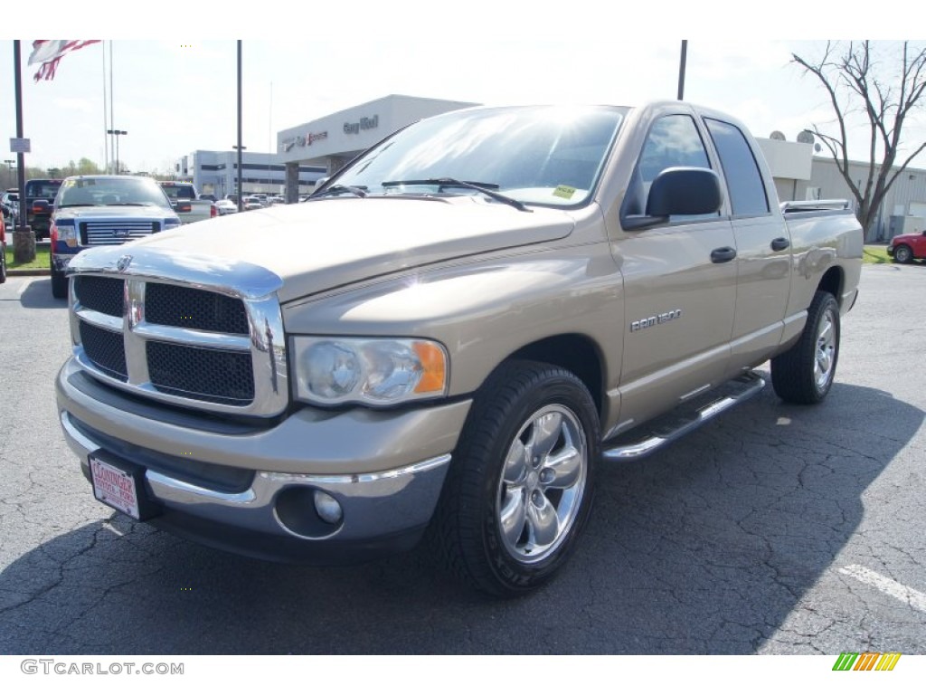 2003 Ram 1500 SLT Quad Cab - Light Almond Pearl / Taupe photo #6