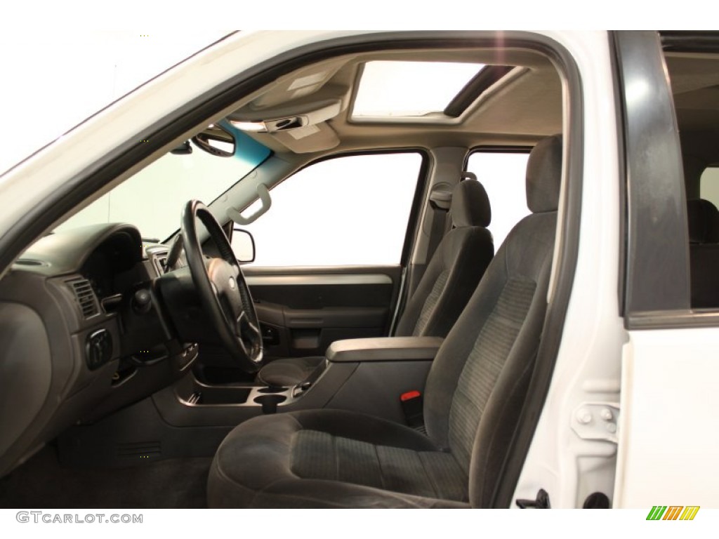 2003 Explorer XLT 4x4 - Oxford White / Graphite Grey photo #6