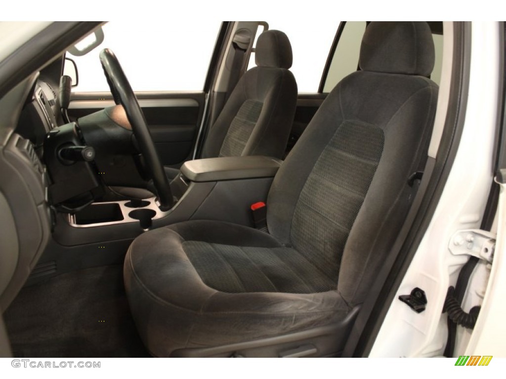 2003 Explorer XLT 4x4 - Oxford White / Graphite Grey photo #7