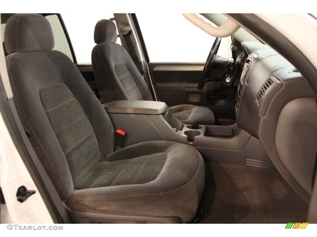 2003 Explorer XLT 4x4 - Oxford White / Graphite Grey photo #12