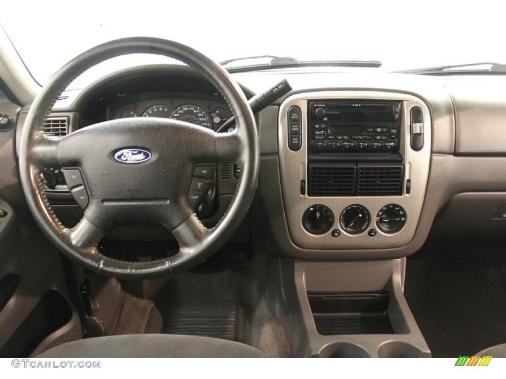 2003 Explorer XLT 4x4 - Oxford White / Graphite Grey photo #15