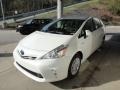 Blizzard White Pearl - Prius v Three Hybrid Photo No. 5