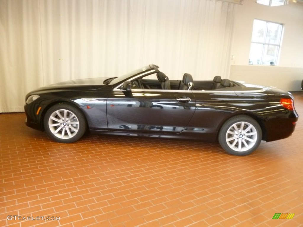 2012 6 Series 640i Convertible - Black Sapphire Metallic / Black Nappa Leather photo #5