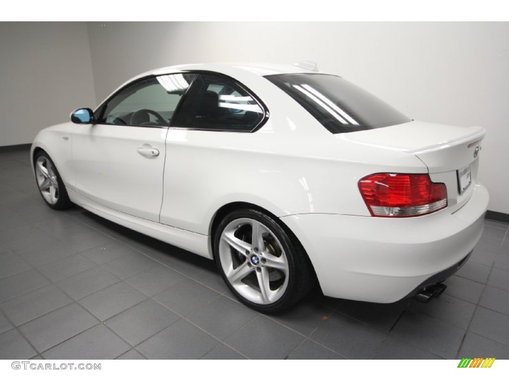 2008 1 Series 135i Coupe - Alpine White / Black photo #5