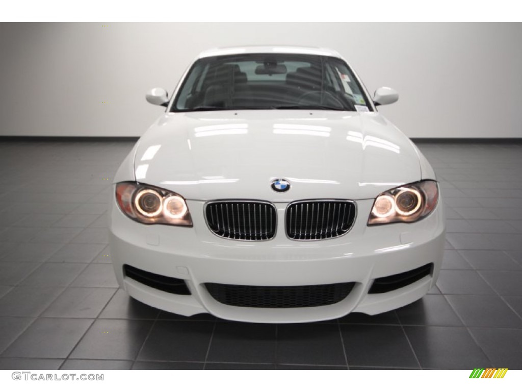 2008 1 Series 135i Coupe - Alpine White / Black photo #6