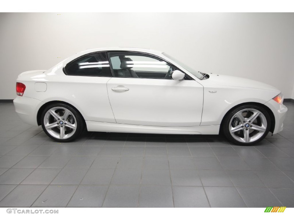 2008 1 Series 135i Coupe - Alpine White / Black photo #7