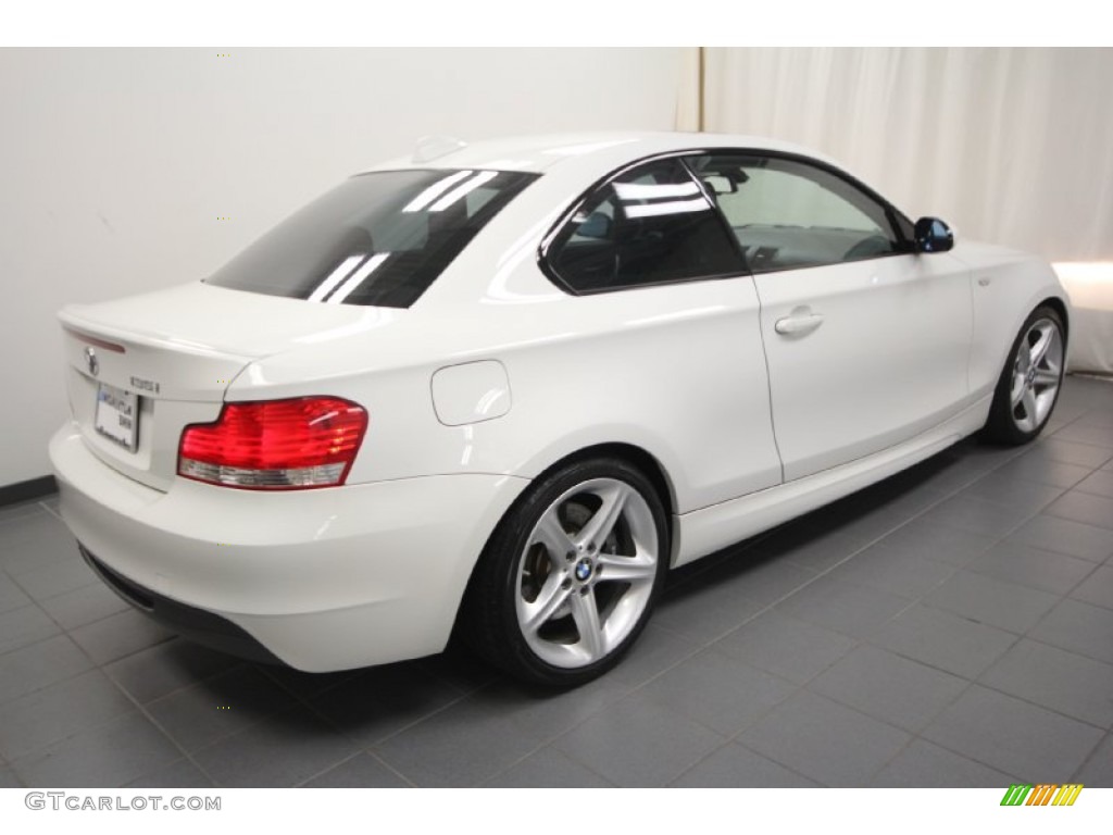 2008 1 Series 135i Coupe - Alpine White / Black photo #13