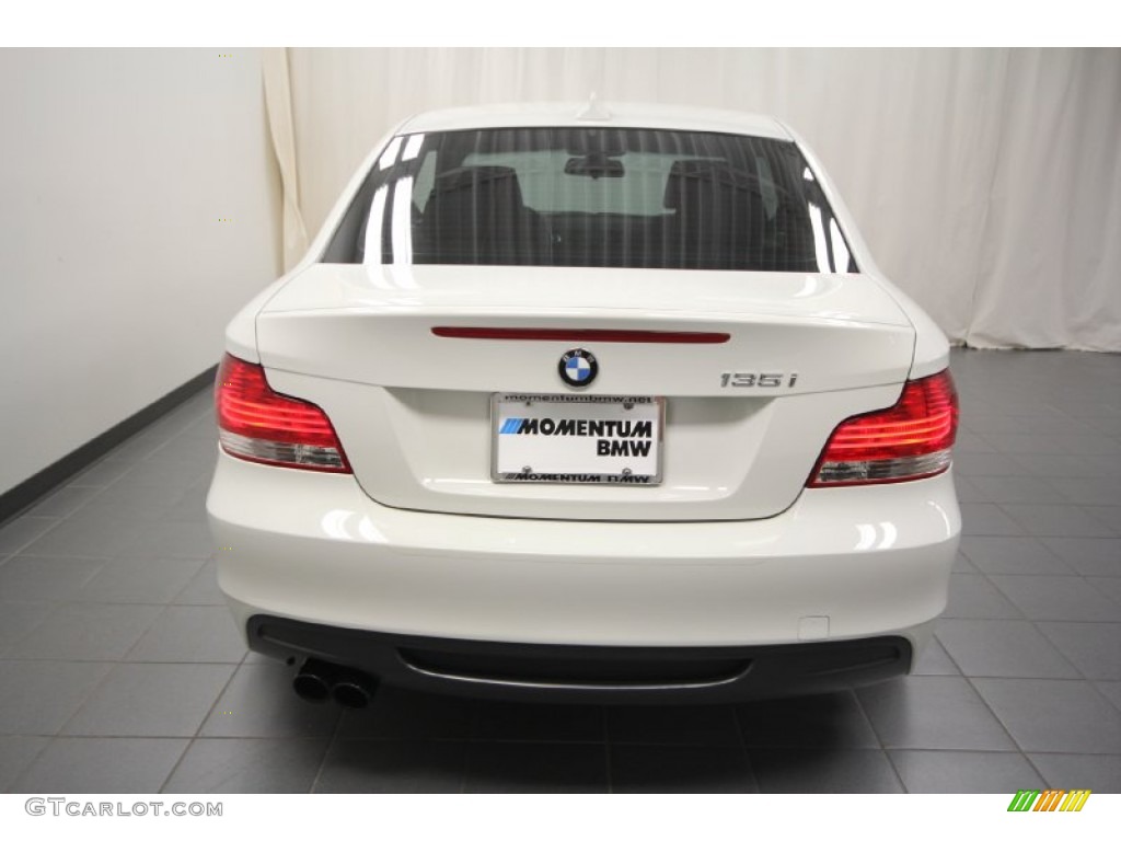 2008 1 Series 135i Coupe - Alpine White / Black photo #14