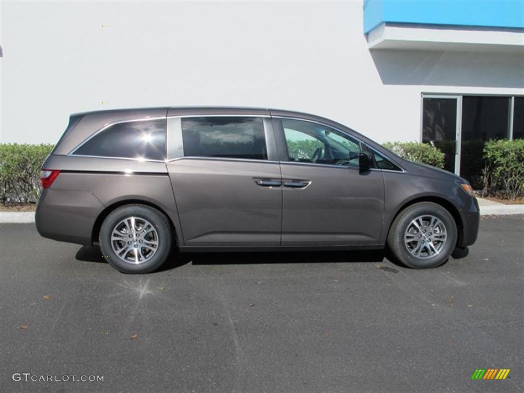 2012 Odyssey EX-L - Smoky Topaz Metallic / Truffle photo #2