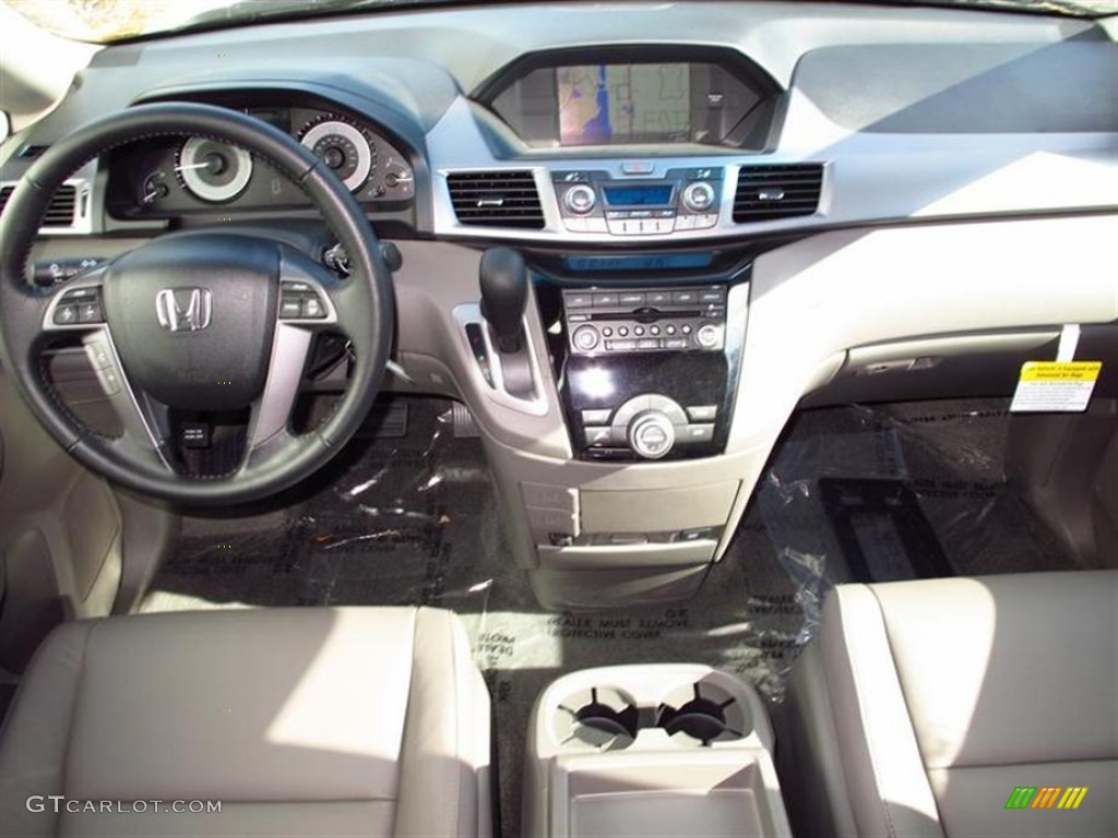 2012 Odyssey EX-L - Smoky Topaz Metallic / Truffle photo #4