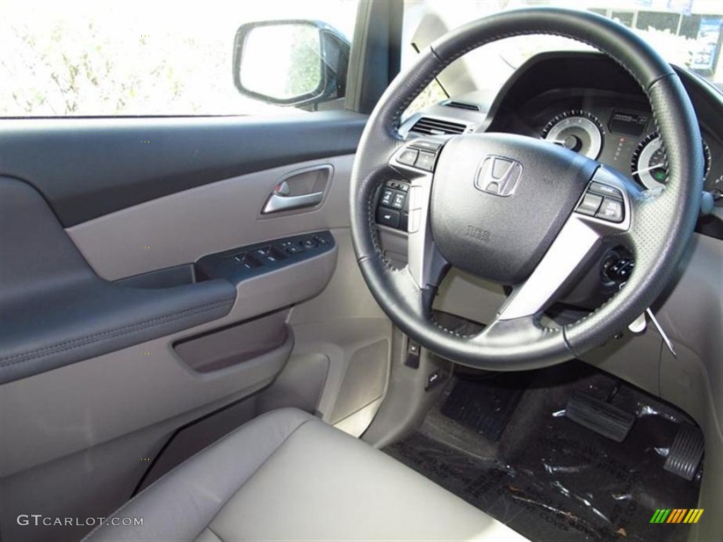 2012 Odyssey EX-L - Smoky Topaz Metallic / Truffle photo #5