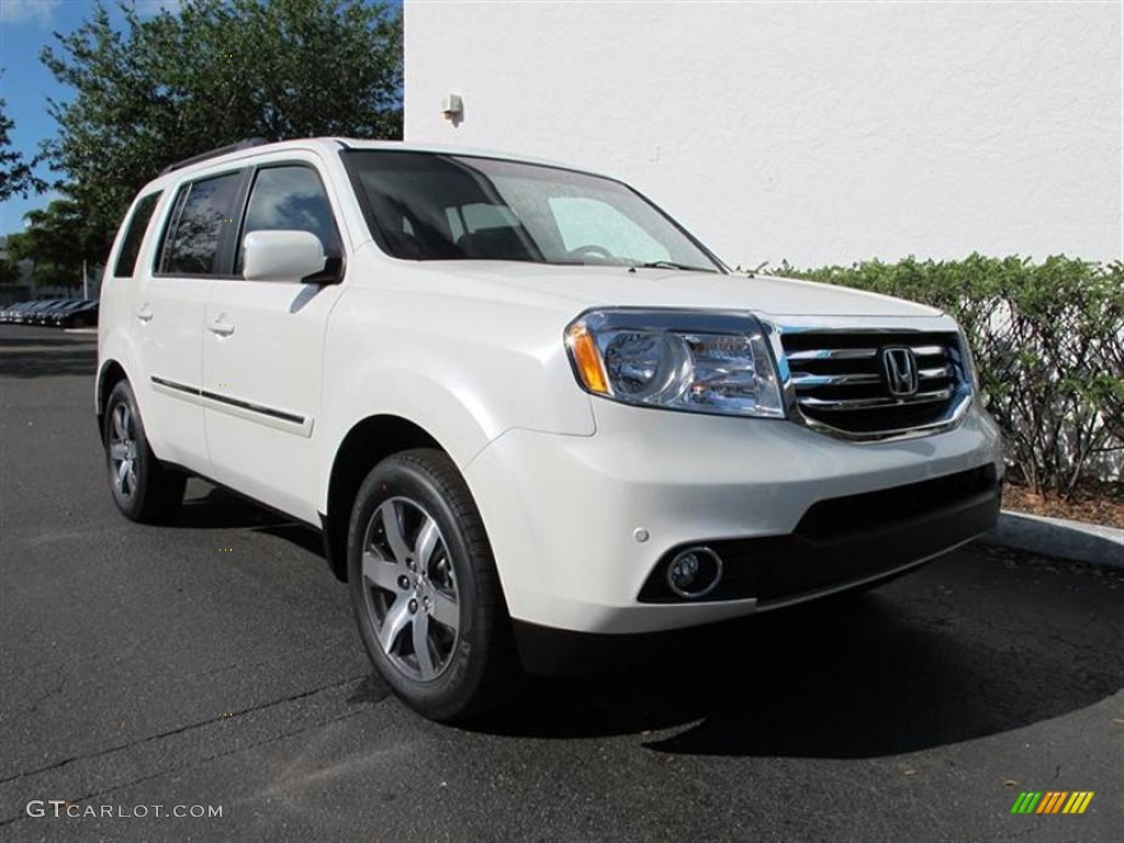 White Diamond Pearl 2012 Honda Pilot Touring 4WD Exterior Photo #62844332