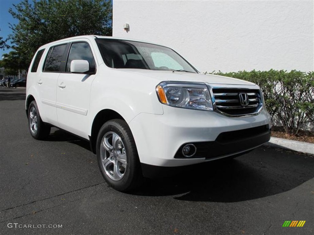 White Diamond Pearl Honda Pilot